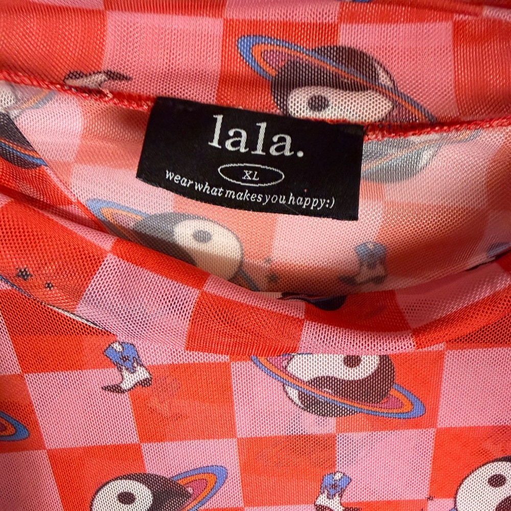 Dressed in LaLa Cosmic Cowgirl Mesh Longsleeve - Picture 2 of 2